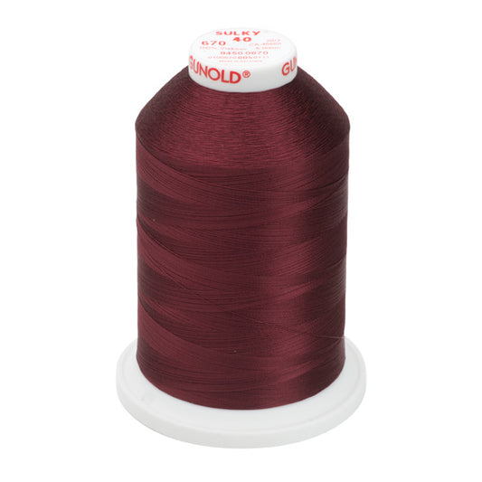 Sulky 40 Färgad 0670 Viscose 5000 m