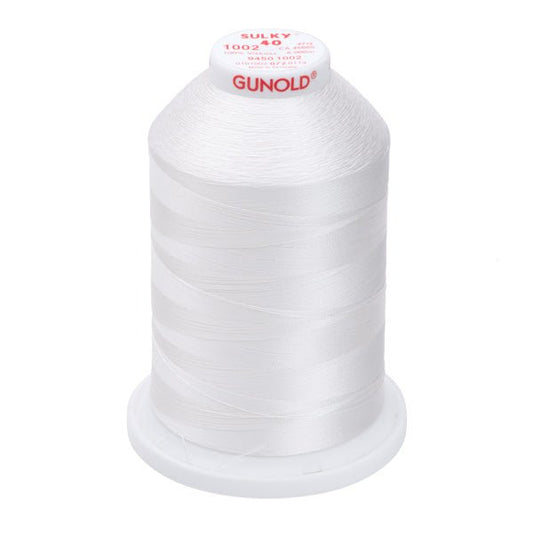 Sulky 40 Färgad 1002 Viscose 5000 m - brodyrvaruhuset.se